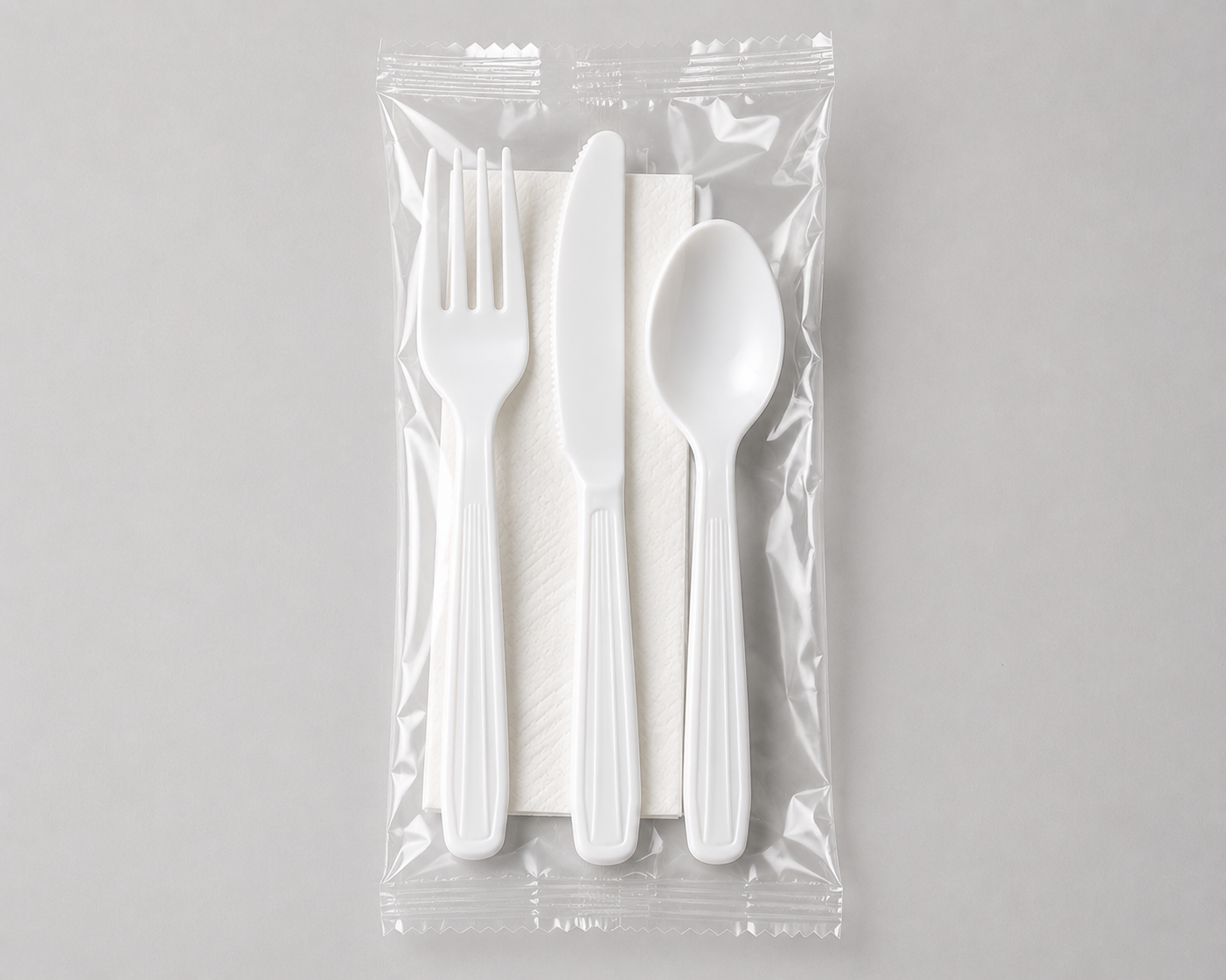 Cutlery Kit White Heavy Weight 4 Pc TFKN – Case of 250