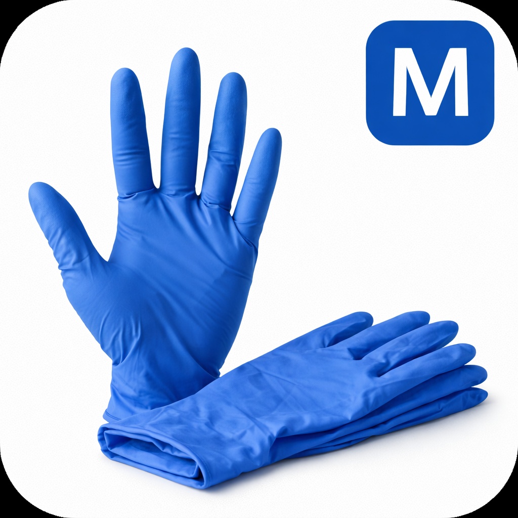 Blue Nitrile Gloves Medium – Case of 1000