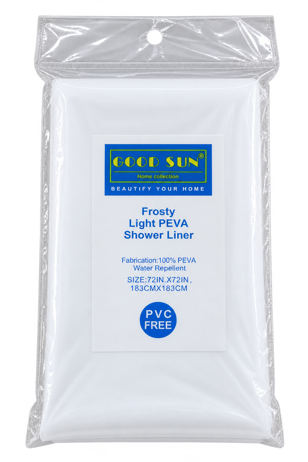 Shower Liner Curtain Light 72x72 - Case of 6