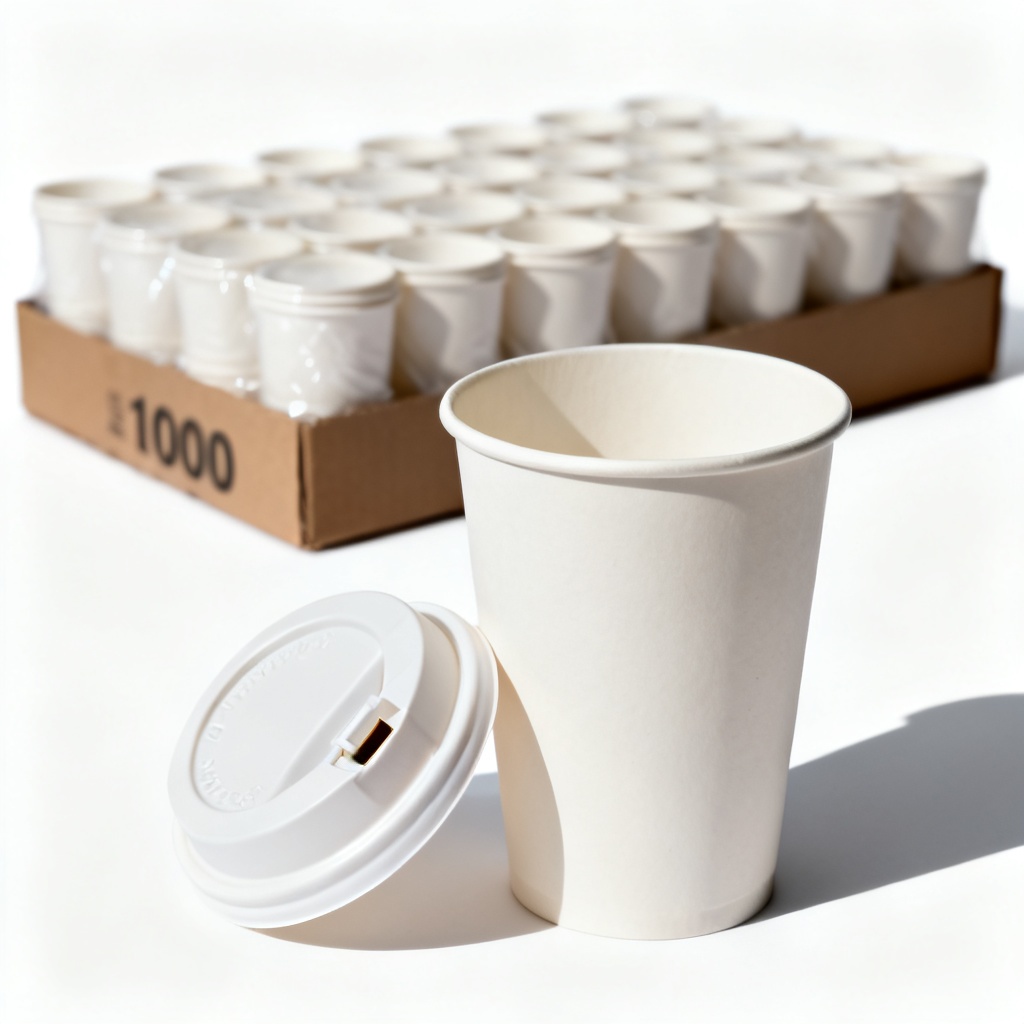 Lid Tear Back for Paper Hot Cups 12 oz – Case of 1000