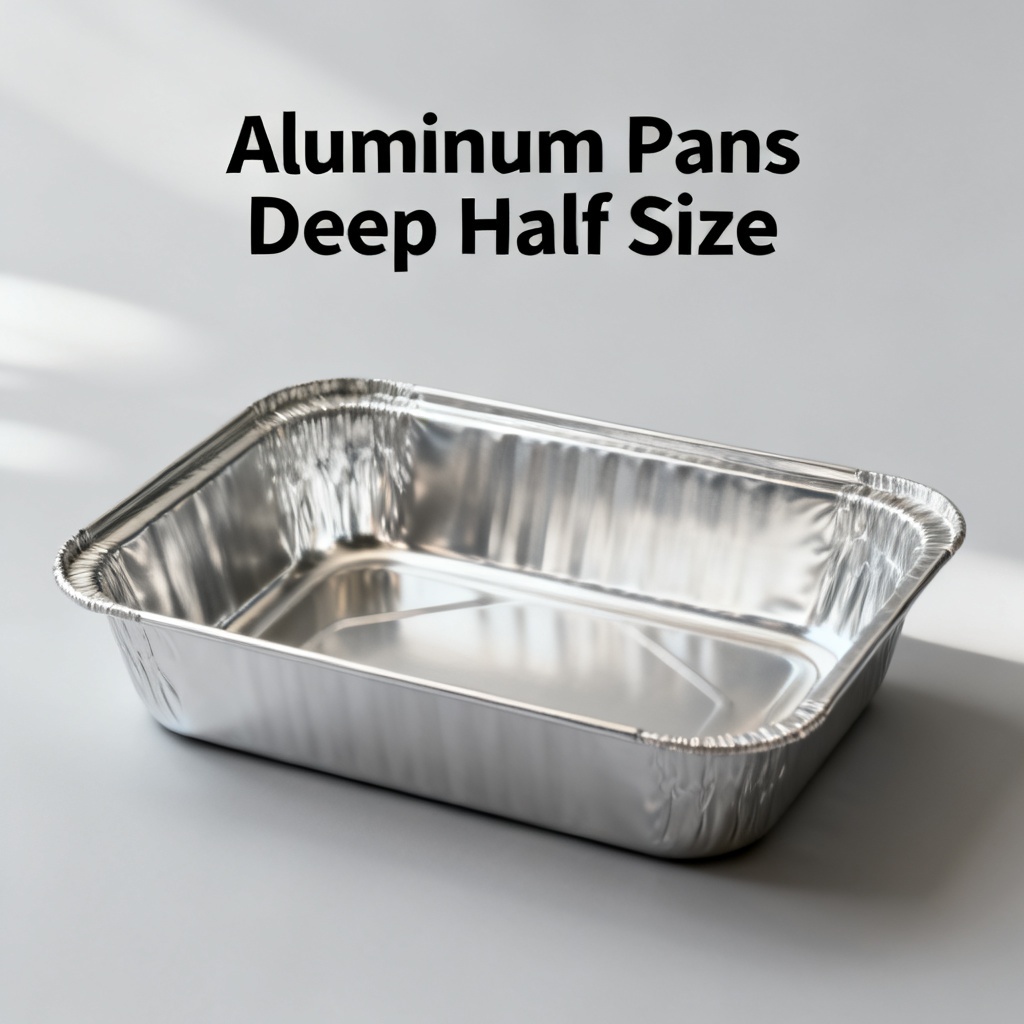 Aluminum Pans Deep Half Size – Case of 100