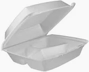Foam Hinged Container 8″ 3 Comp. – Case of 200