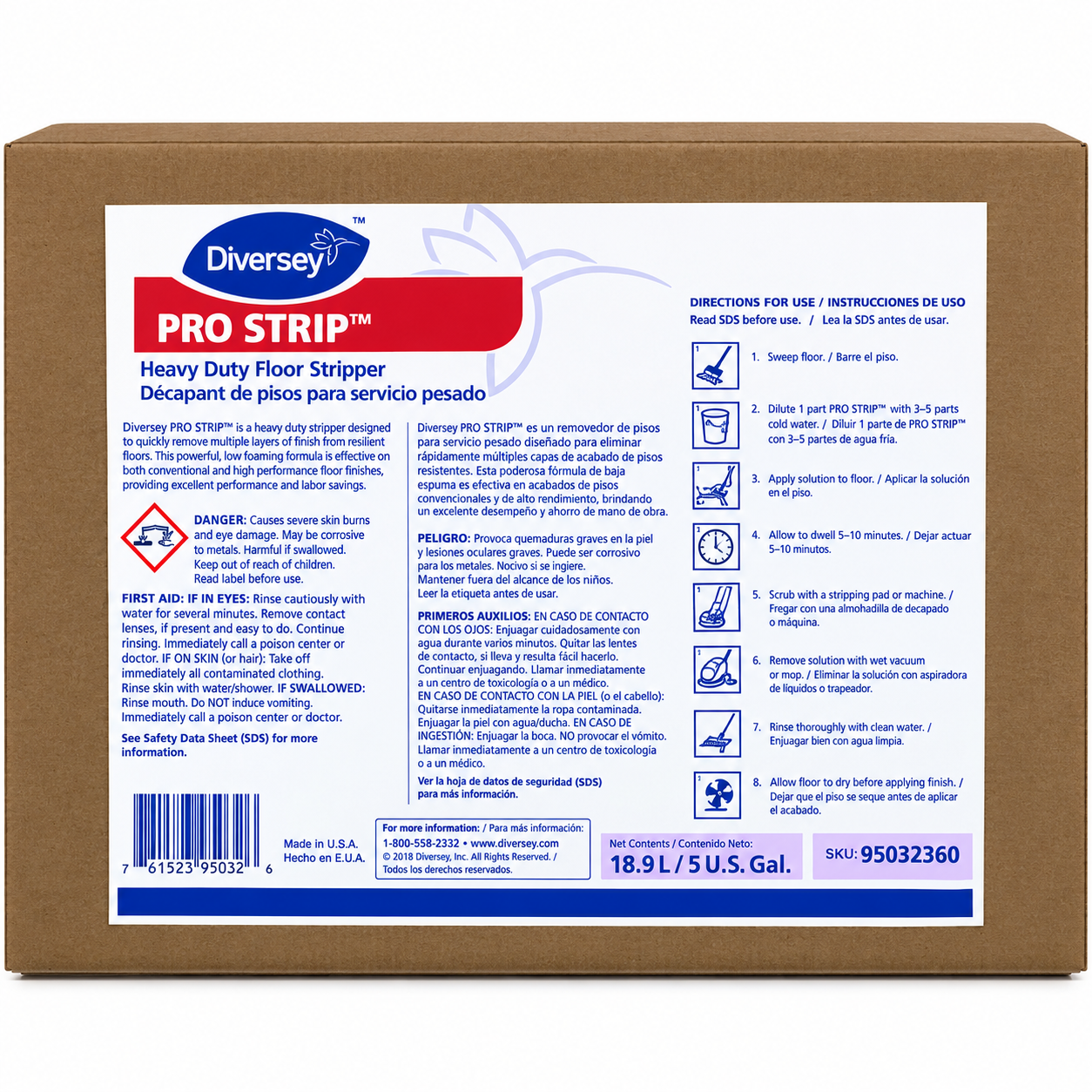 Pro Strip Cherry Almond Floor Stripper 5 Gallon Heavy Concentrate Bag-in-Box – Case of 1