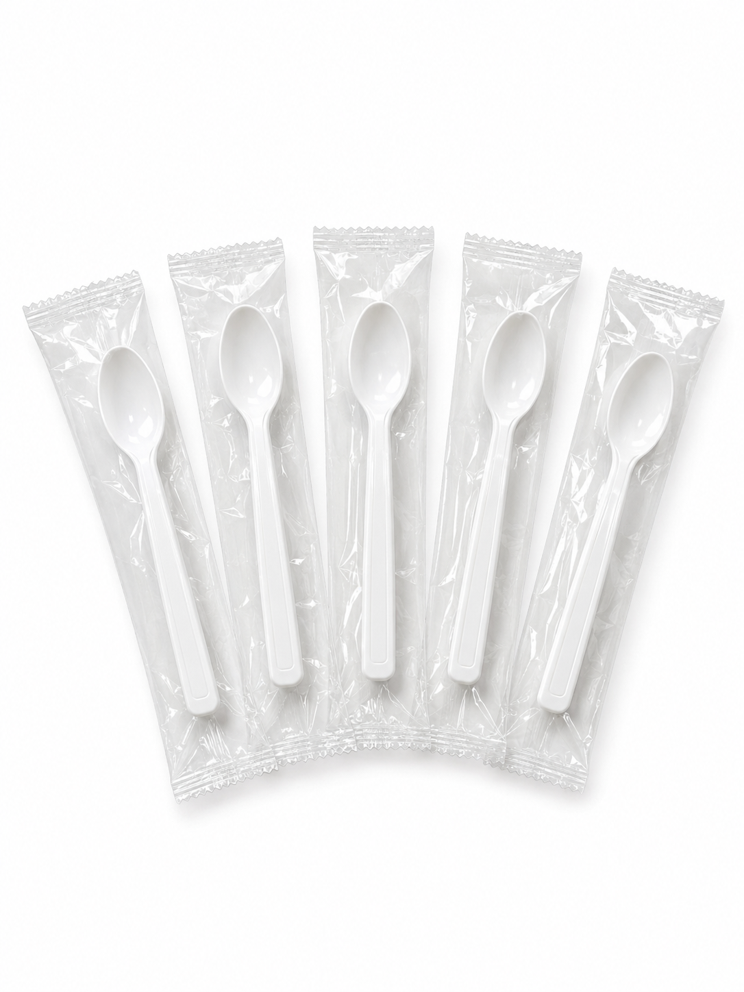 Teaspoon White Heavy Weight Individually Wrapped – Case of 1000