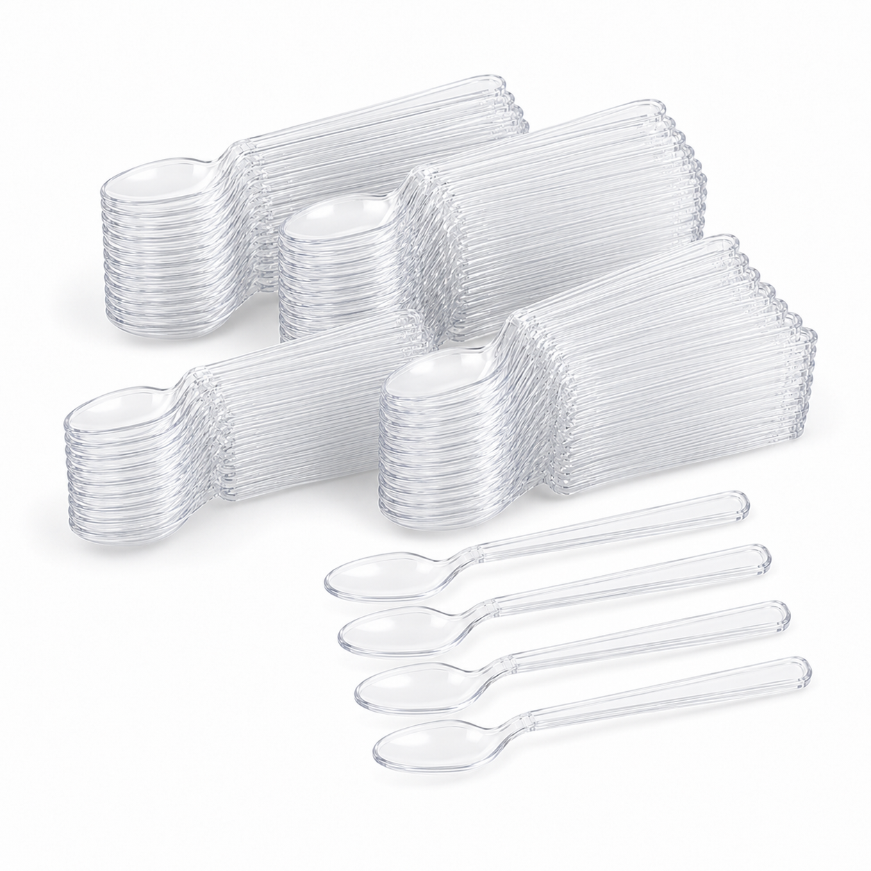Clear Teaspoons Heavy Weight – Case of 1000
