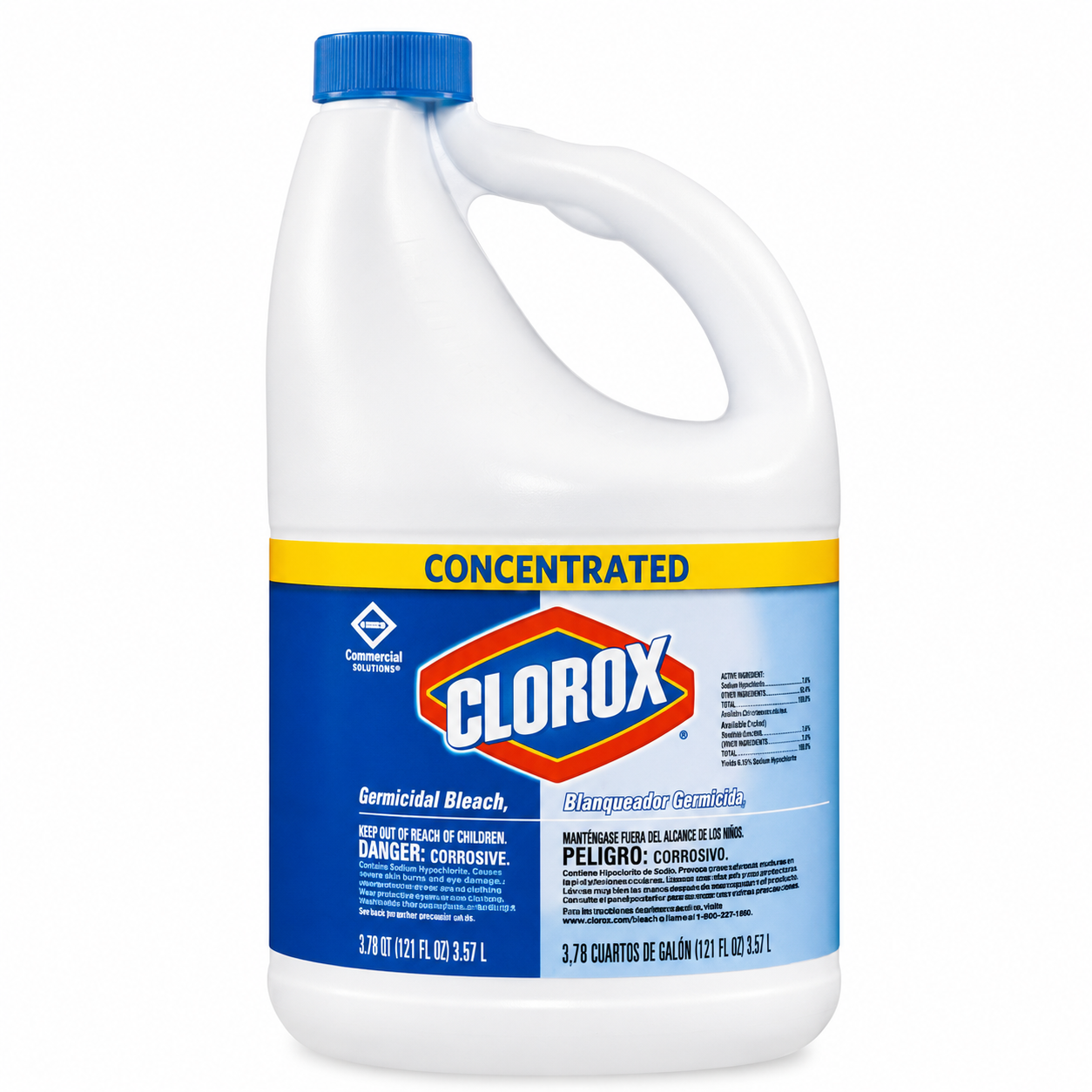 Clorox Bleach Concentrated Regular 121 oz – Case of 3