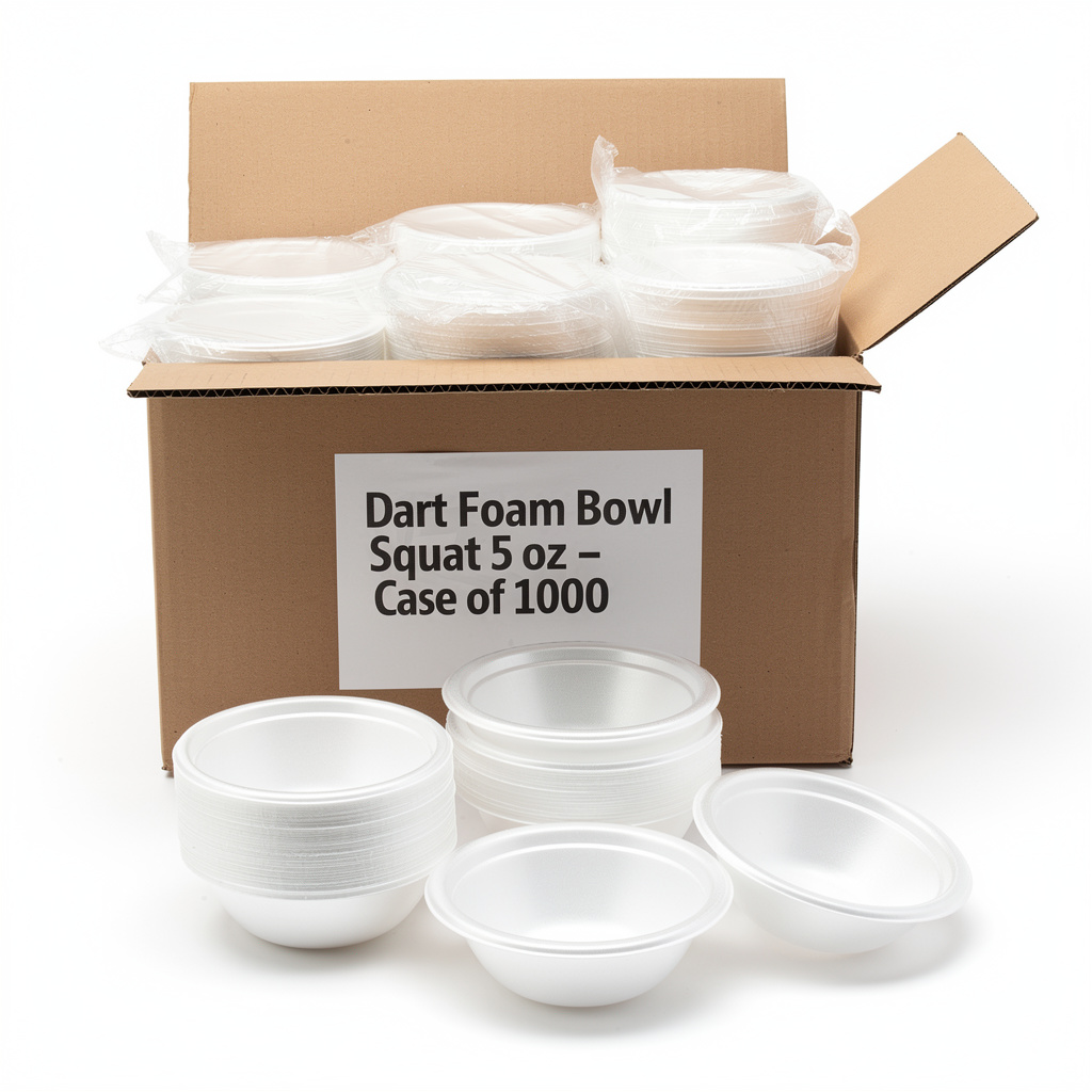 Foam Bowl Squat 5 oz - Case of 1000