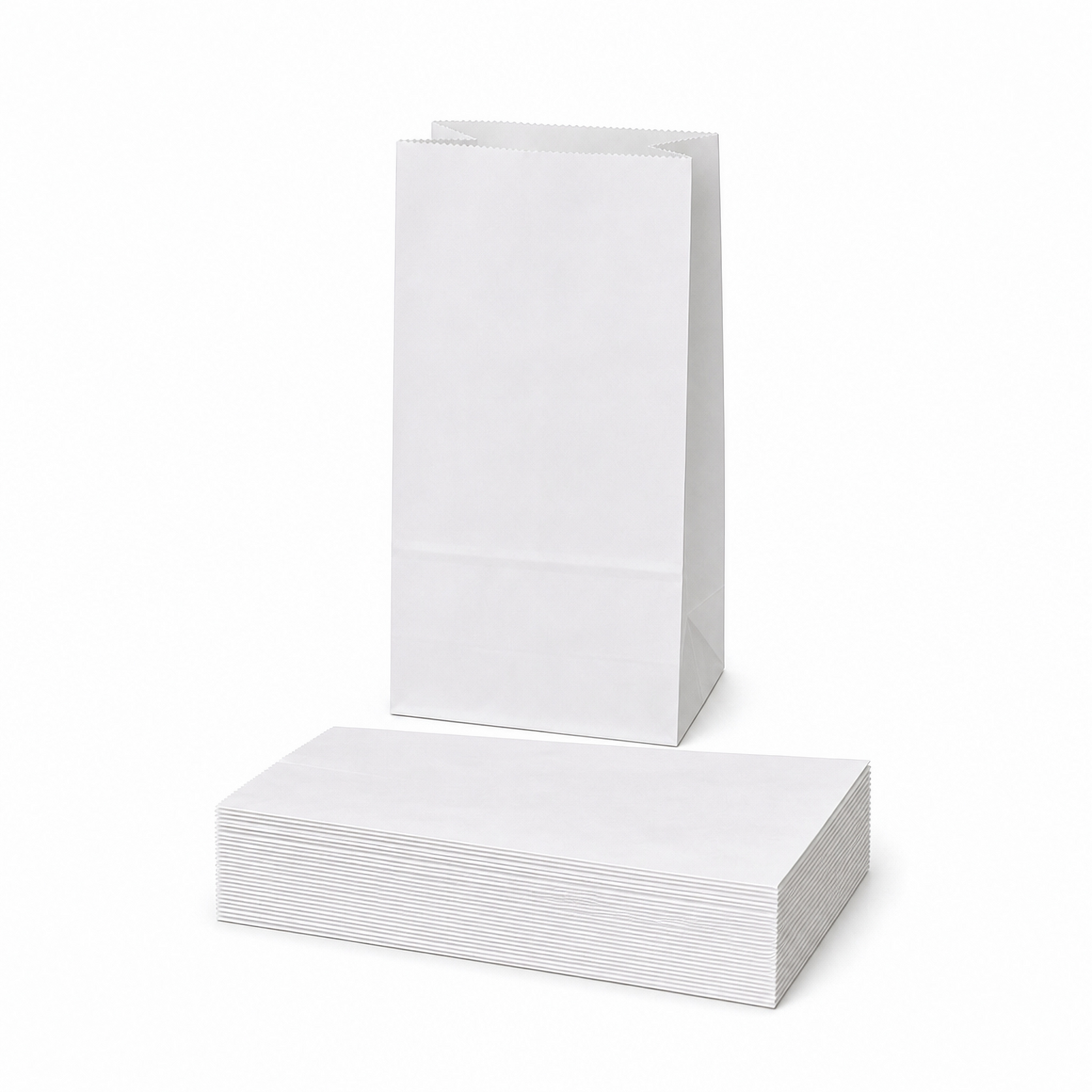 White Paper Bags 6 lb. – Case of 500