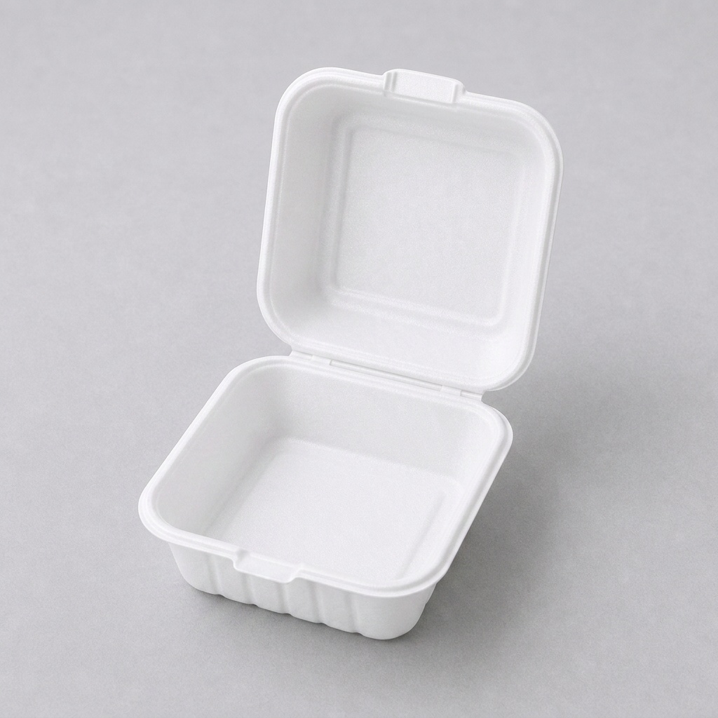 Plastic Hinged Container Pebble 6x6 – Case of 250