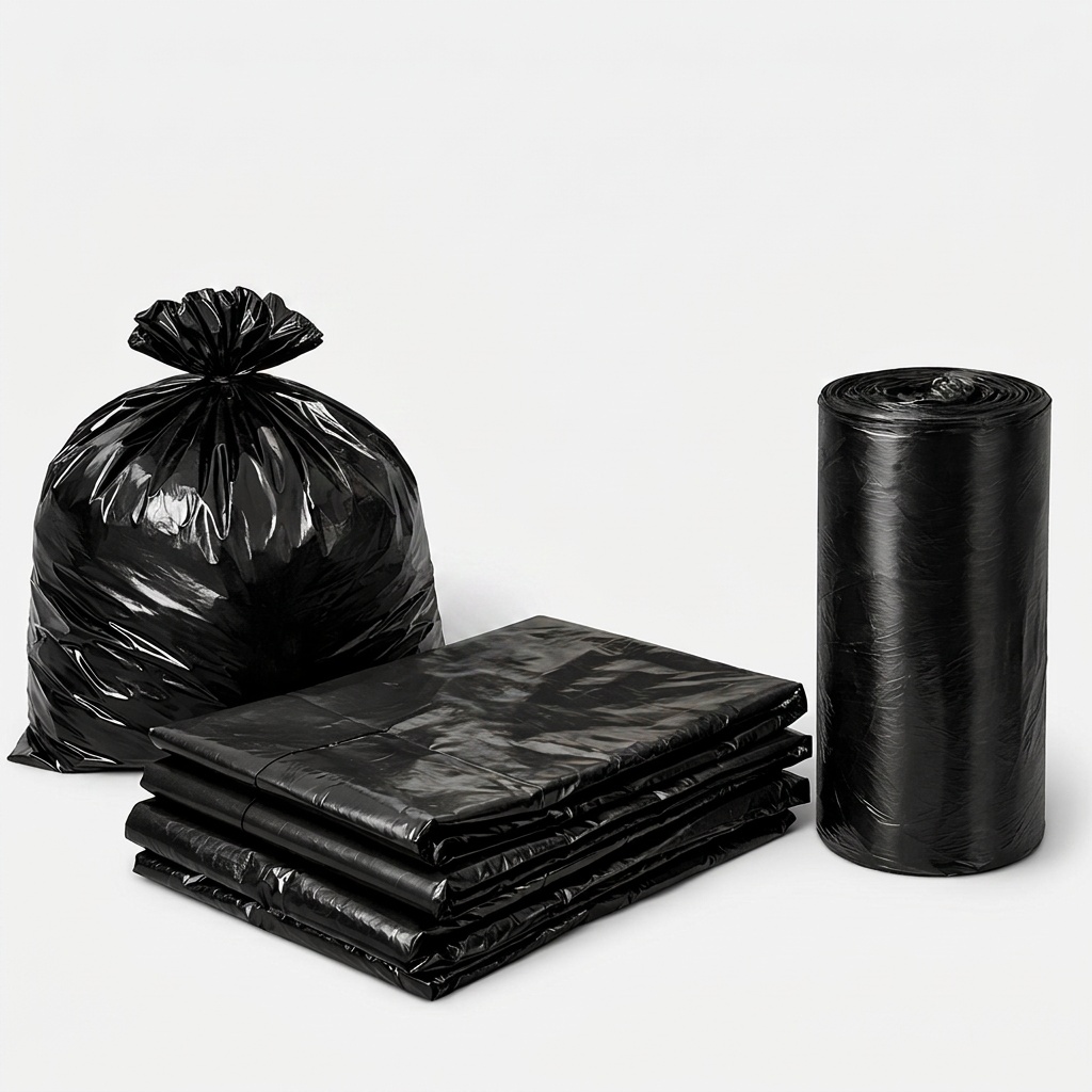 Garbage Bags Extra Heavy Black 60 Gallon – Case of 100