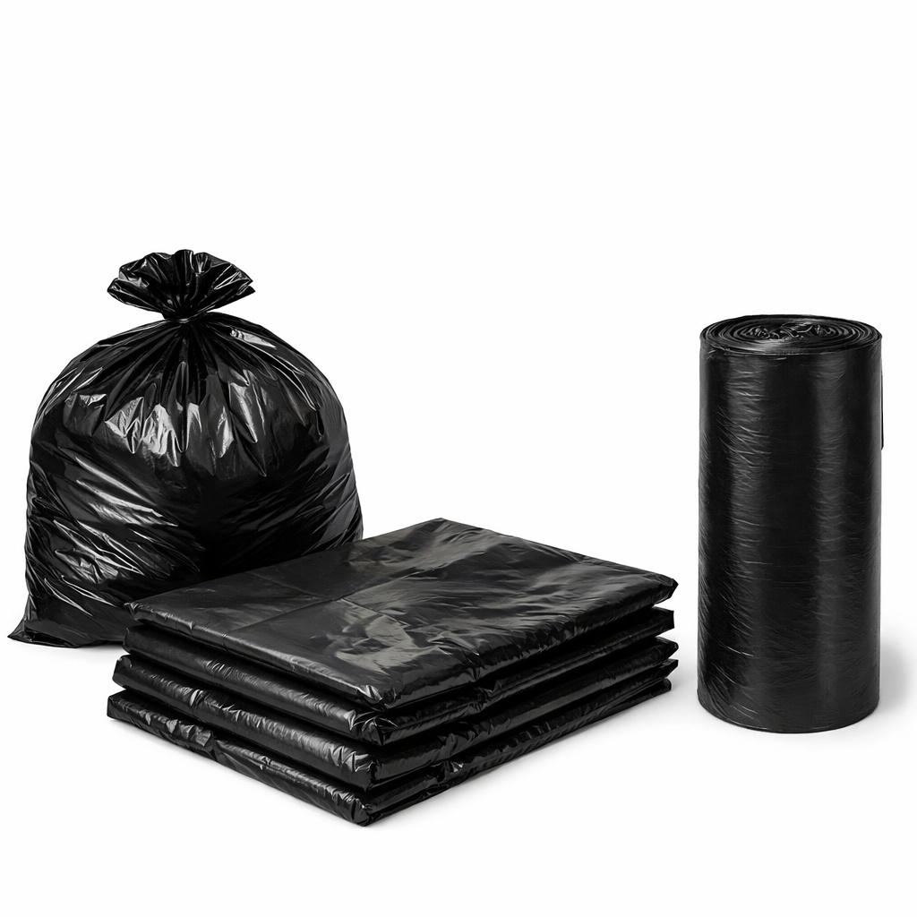 Garbage Bags Extra Heavy Black 55 Gallon – Case of 100