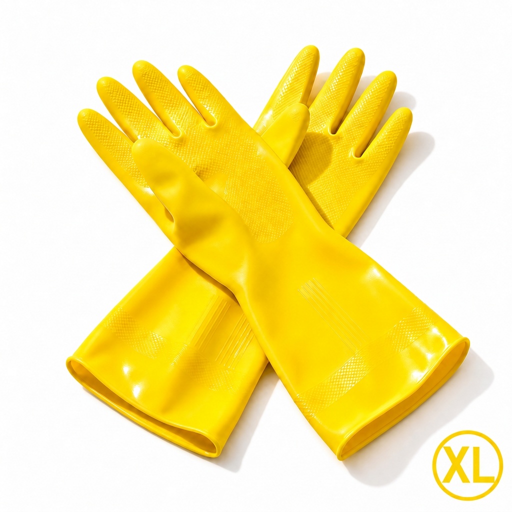Yellow Rubber Gloves Extra Large – Dozen