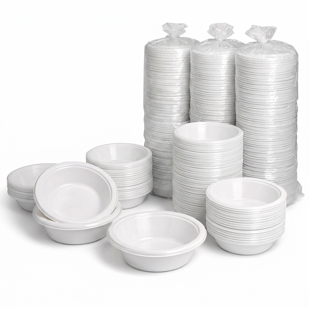 Plastic Bowls White 12 oz – Case of 800