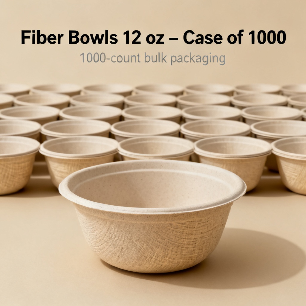 Fiber Sugarcane Bowls 12 oz – Case of 1000