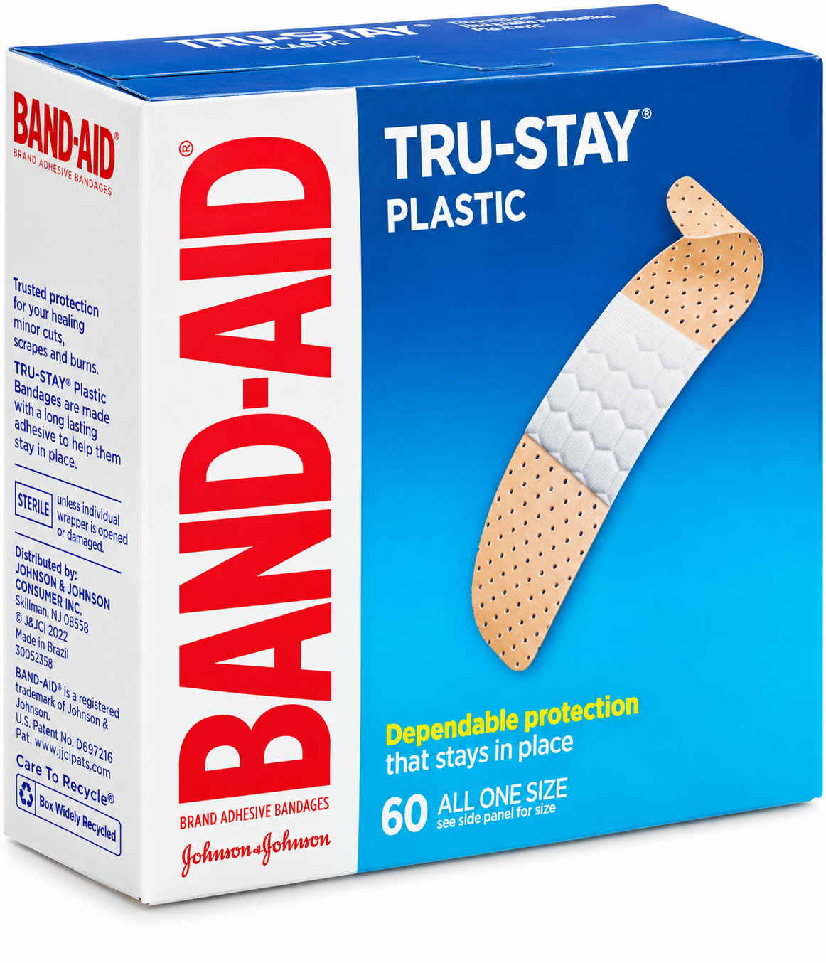 Band-Aid Tru Stay 60 ct - Case of 12 Boxes