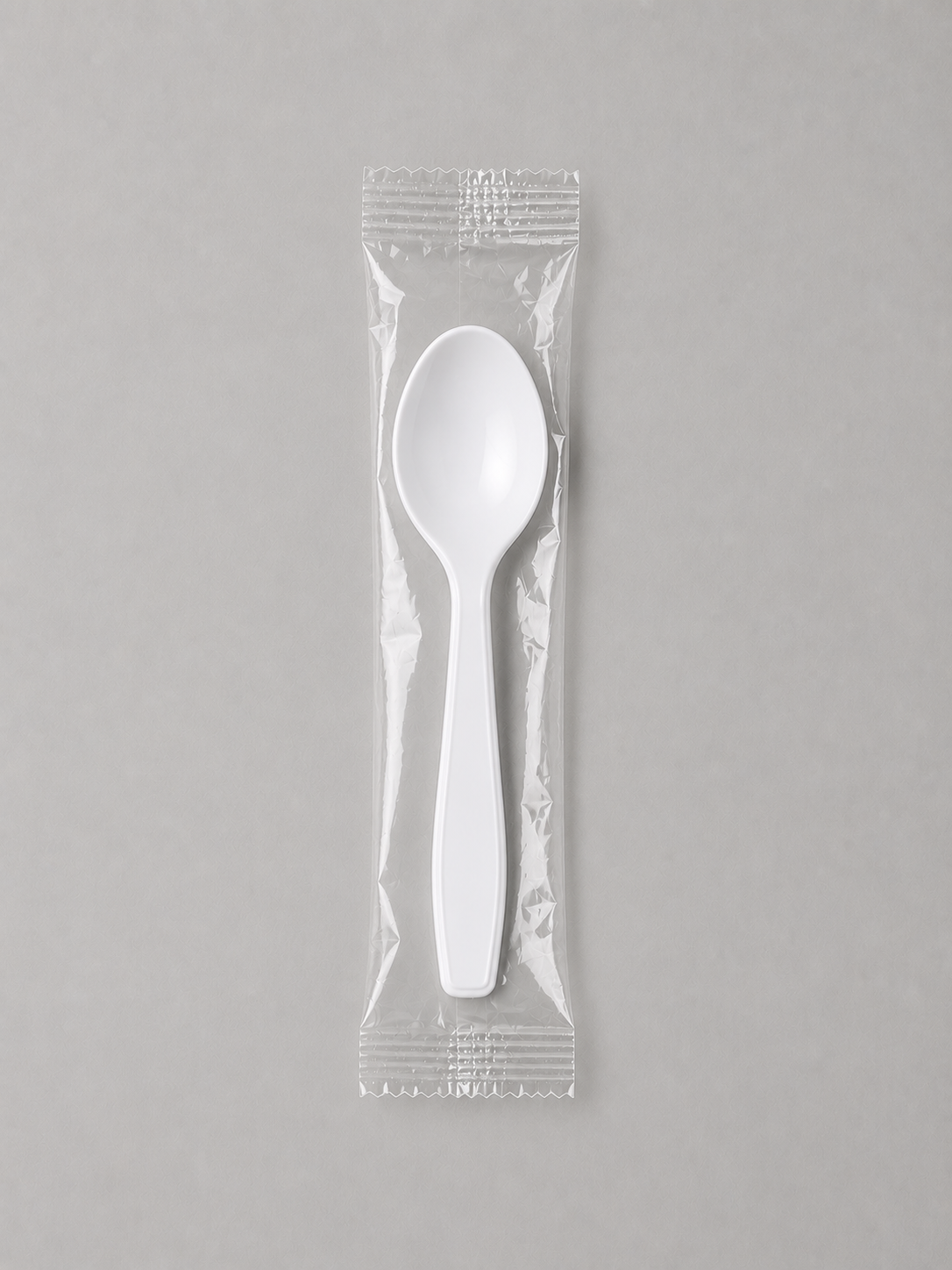 Soup Spoon White Individually Wrapped Medium Weight – Case of 1000
