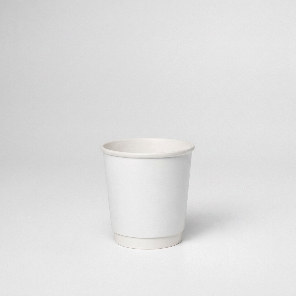 Double Wall Paper Hot Cup White 8 oz – Case of 500