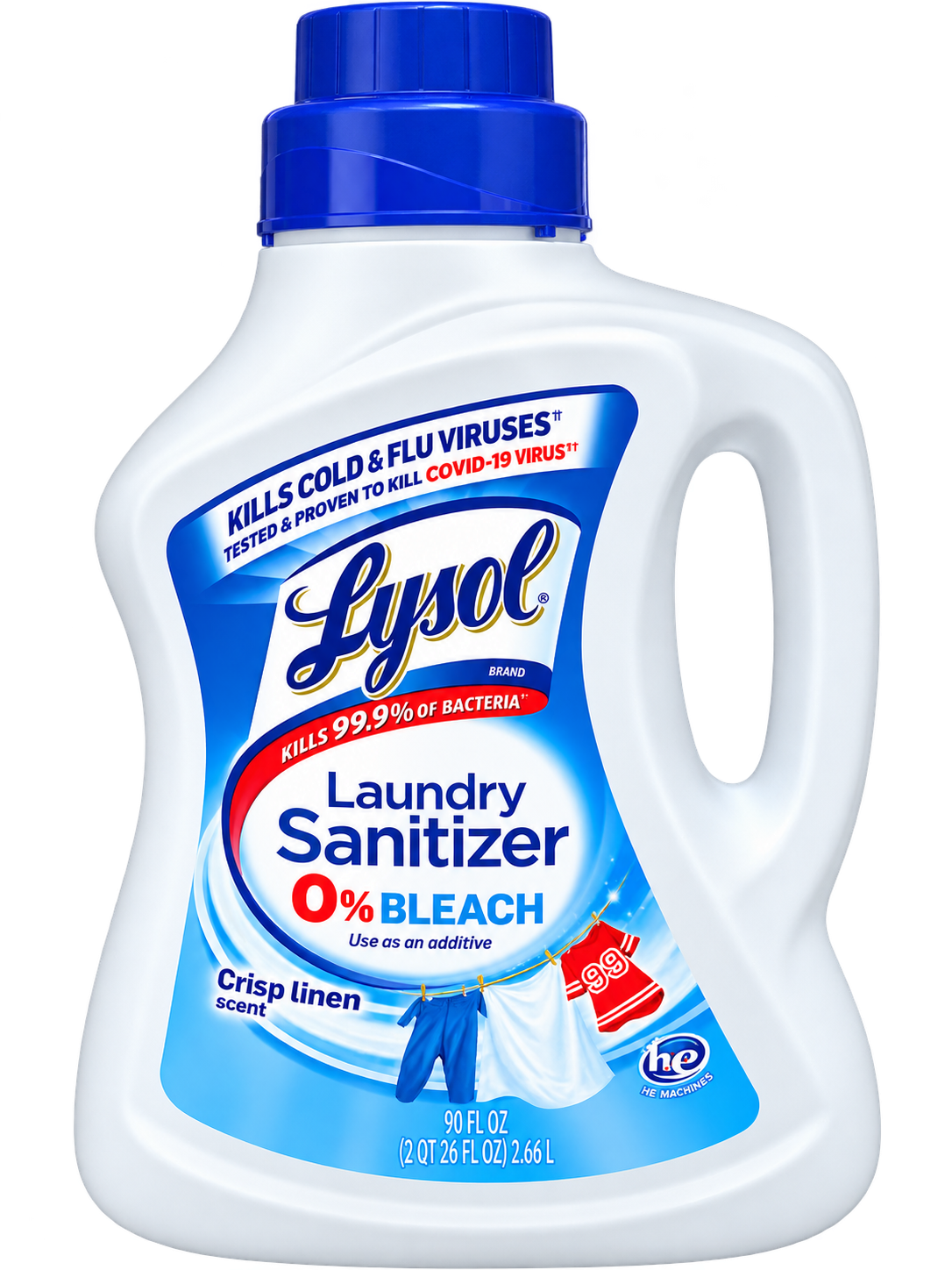 Lysol Laundry Sanitizer Bleach free 90 oz - Case of 4