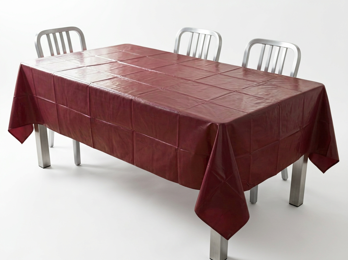 Table Cover Plastic 54×108 – BURGUNDY- Each